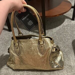 Authentic Gold Women's shimmering Fendi Bag